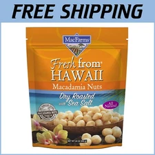 Premium Hawaiian Dry Roasted Macadamia Nuts with Sea Salt - 24 OZ Snack