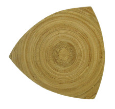 FRONT OF THE HOUSE 9" Bamboo Plate Round Triangle Flare