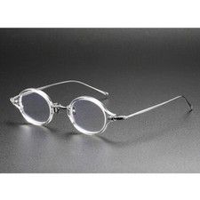 Montatura occhiali da vista ellittica concisa retrò business leggeri unisex