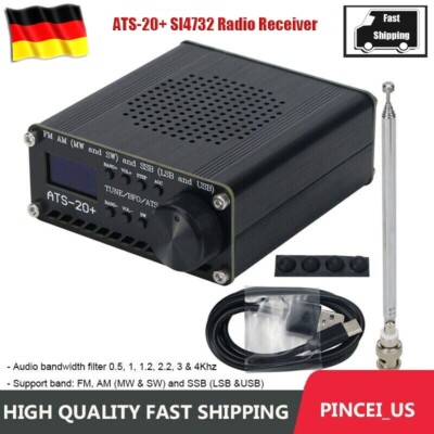 ATS-20+ Plus ATS20 V2 SI4732 Radio Receiver DSP SDR Receiver FM AM SSB DE