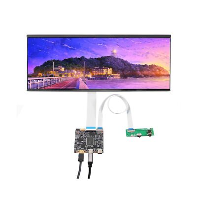 VSDISPLAY 12.3 Inch 2K LCD Screen 2400x900 with Type-c Mini HD-MI LCD Control...