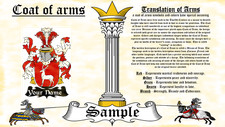 Kinailey-Mckinely COAT OF ARMS HERALDRY BLAZONRY PRINT