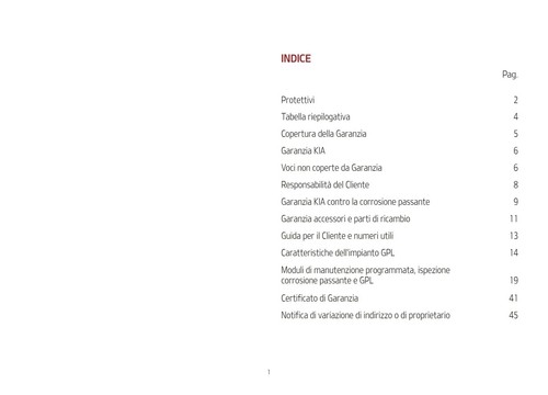 Kia Italienisches Serviceheft 2010 - 2015 - Bild 3 von 7