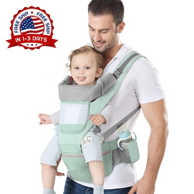 Cargador De Bebes Canguro Mochila Fular Portabebes Cangurera Seguro Ergonómico