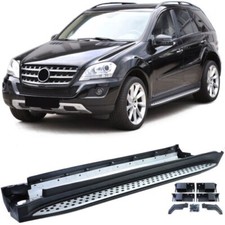 Trittbretter Fensterb&auml;nke Aluminium Optik OE Mit ABE f&uuml;r Mercedes ML W164 Kl M
