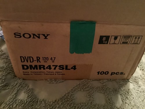 Sony DVD-R 4.7GB 120 Minute Blank Disc 10-Pack lot 10 case new 100 total - Picture 4 of 4
