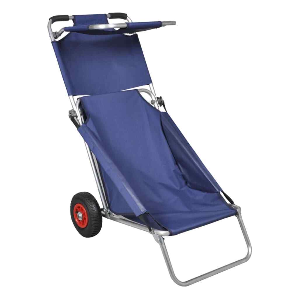 Carrello Portatutto Sdraio Trolley Spiaggia Spiaggina Lettino