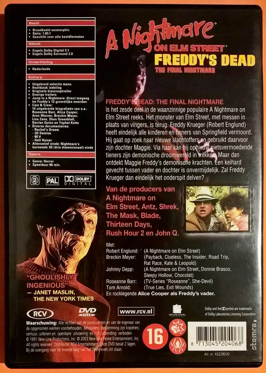 Freddy's Dead: The Final Nightmare Blu-ray