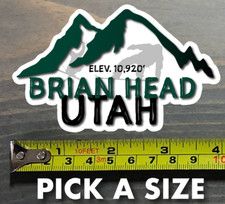 Brian Head Sticker Decal Utah Ski Snowboard Mountain Deer Valley Alta Snowbird