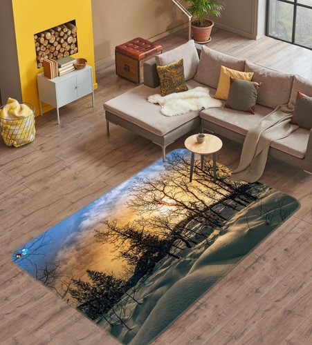 3D Forest River 5053 Beth Sheridan Rug Round Non Slip Rug Mat