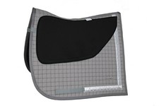 EQUINOS Schabracke Barock hellgrau mit polsterbaren Taschen, Deuber & Partner