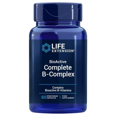 Life Extension - BioActive Complete B-Complex 60 Kapseln - 33.3 g (1er Pack)