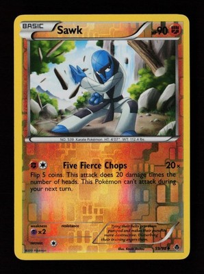Sawk 59/98 Reverse Holo Uncommon Emerging Powers Pokémon Card
