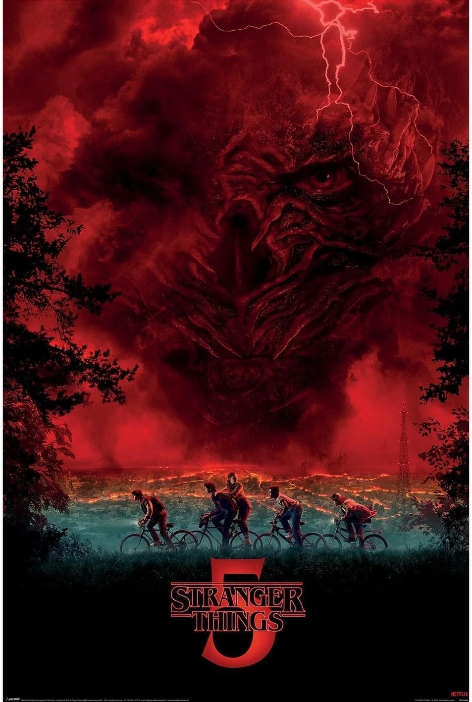 Stranger Things Poster King Season 5 Vecna Sky Vertical Poster