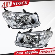 Head Lights For Toyota RAV4 ACA30 2005~2008 Pair LH+RH Front Chrome Lamps