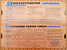 Microwave Reflectometer Mismatch Error Limits Slide Rule Calculator HP/ Keysight
