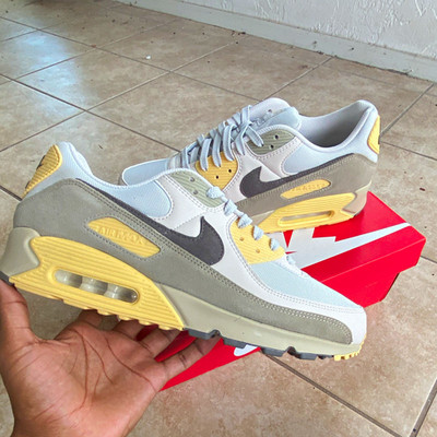 Nike Air Max 90 Chamois Men's Low Top Leather Lace Up Sneaker IB6392-002