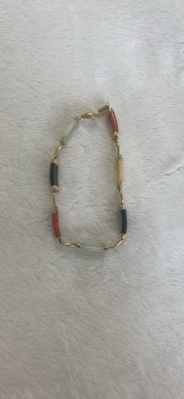 TRANSLUCENT Multi-Colored Jadeite Jade Bracelet S… - image 10