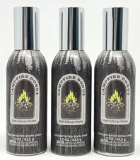 3-Pack Bath & Body Works CAMPFIRE DONUT Concentrated Room Sprays – 1.5 oz NEW