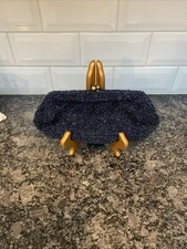 VTG 60s Walborg Hand Beaded Purse Evening Clutch Bag
