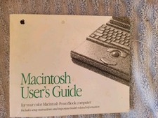 1992 Macintosh Users Guide For Color Macintosh PowerBook