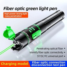 Visual Fault Locator Fiber Optic Green Light Pen 15/30MW Fiber Optic Tester