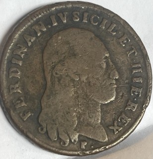 1800 Kingdom of Naples Italian States 6 Tornesi
