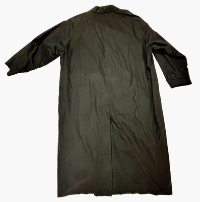 ALLEGRI Black Trench Coat Rain Jacket ITALY Men's LARGE L XL