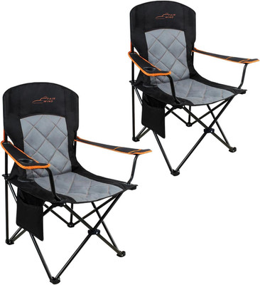 2 Pack Fully Padded Camping Chair 350LBS Capacity Heavy Duty Portable Chair with