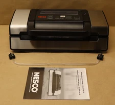 NESCO Vacuum Sealer, Heavy-Duty with Double Heat Seal, Dual Pump, VS-12