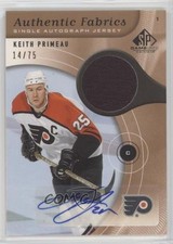 2005 SP Game Used Edition Authentic Fabrics 14/75 Keith Primeau #AAF-KP Auto 0c3