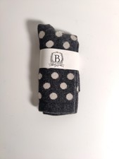 b studio -women's socks - Black- Cashmere Blend - Made in USA **J2**
