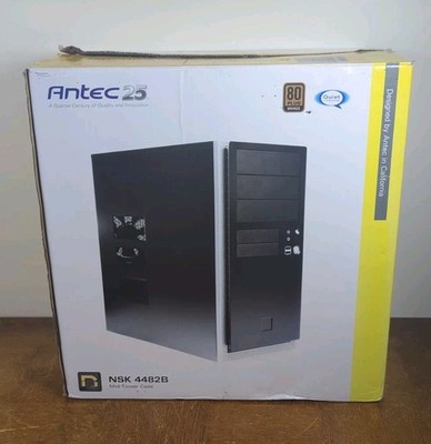 Antec NSK 4482B Black ATX Mid Tower Computer Case w/ 380w Power Supply - New