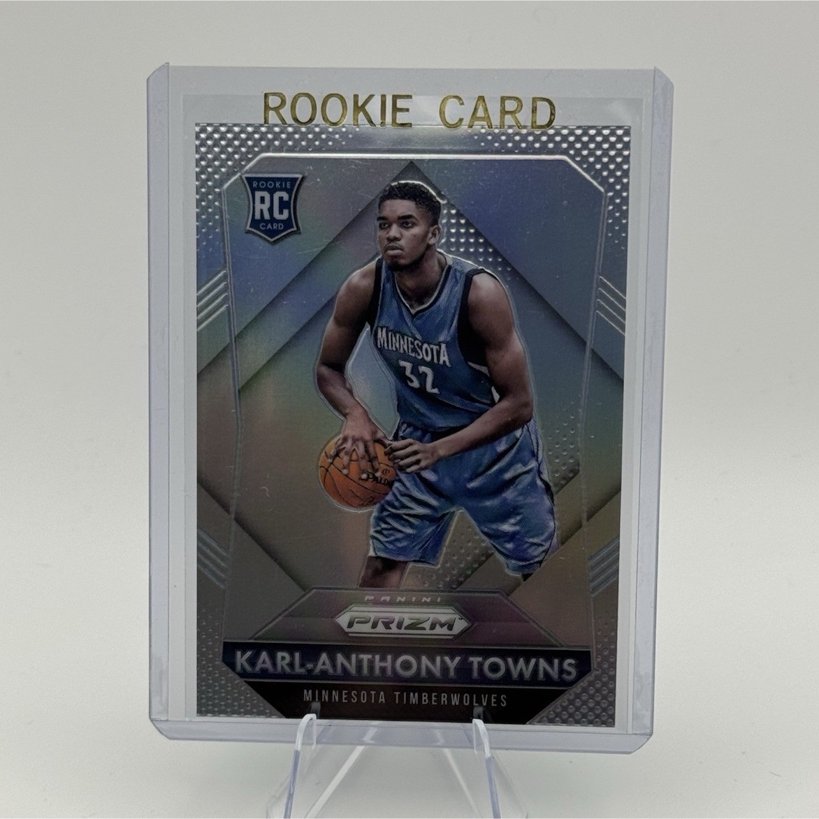 Panini 2015-16 Prizm #328 Karl-Anthony Towns Silver Prizm Rookie Card