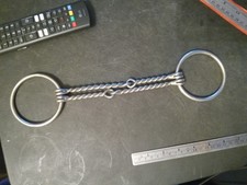 New loose ring double Twisted wire 7 1/4 in mouth stainless steel 