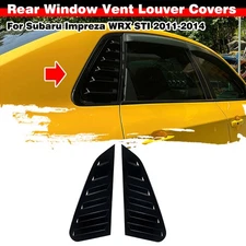 Gloss Black Side Vent Window Scoop Louver Cover For Subaru Impreza WRX STI 11-14