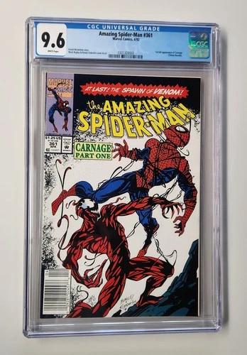 Amazing Spider-Man #361 CGC 9.6 Newsstand - First Carnage Appearance
