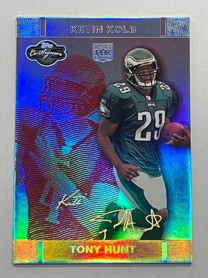 Kevin Kolb Tony Hunt 2007 Topps Co-Signers Changing Faces Hyper Silver #66 /150