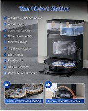 Ecovacs Deebot Slim T50 Max Pro Omni Robot Vacuum/Mop Self-Emptying, 18,500k