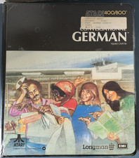 Conversational German cassettes Atari 400/800 1980 Complete NOS Factory sealed
