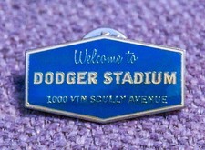 WELCOME TO DODGER STADIUM, 1000 VIN SCULLY AVE. PIN