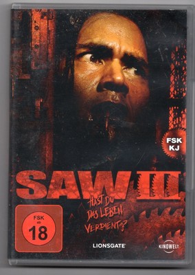 SAW 3   /   Hast du das Leben verdie   /  FSK 18    /- Zustand  - sehr Gut