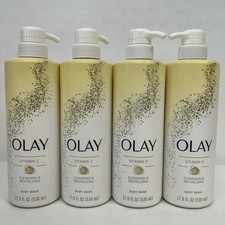 OLAY Vitamin C Cleansing Revitalizing Premium Body Wash 17.9oz / 4 pack
