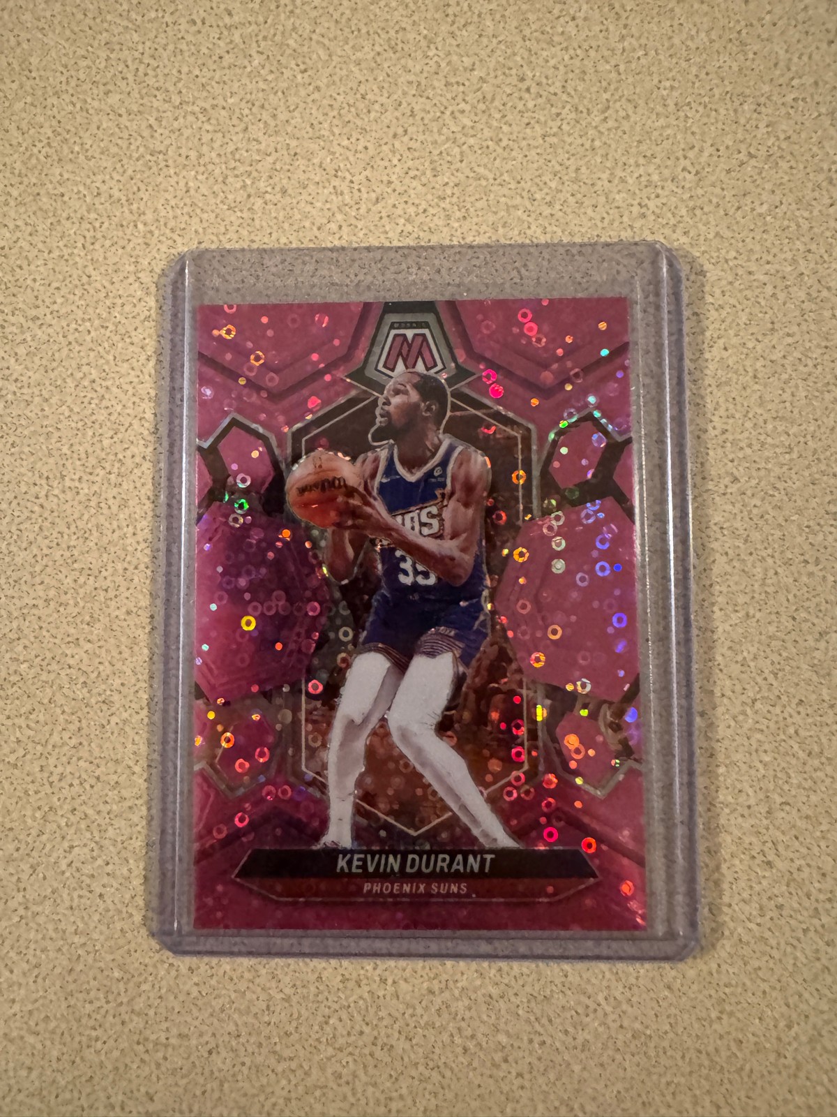 2023-24 Panini Mosaic - Kevin Durant #180 Fast Break Pink Mosaic Prizm /20
