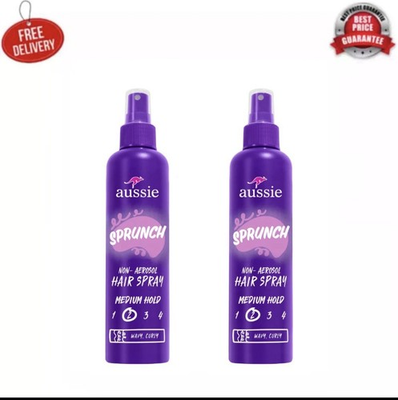 #ad #ad Aussie Sprunch Non Aerosol Hair Spray for Curly Hair and Wavy Hair 8.5 Oz 2PK $13.99