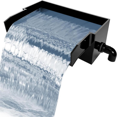 Pool Fountain,Acrylic Waterfall Spillway Pond Fountain,Includes Waterfall Box,Fi