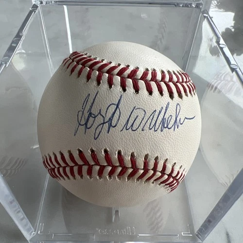 Autographed Baseball Hoyt Wilhelm