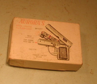 Vintage Aurora Cigarette Lighter Battery Operated with Box