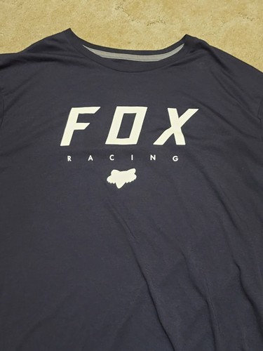 T-shirt homme Fox Racing bleu graphique True Dri taille XXL occasion