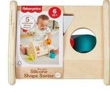 Fisher price Wooden Silicone Shape Sorter Developmental Activity Toy